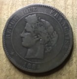 MNDSTR3 Franta 10 centimes 1884