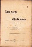 C1214 Rolul social al ofițerului modern de lt-col Constantin Manolache, 1921, Tipografia Lumina Moldovei, Iași