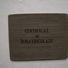 Certificat de inmatriculare, Daimler Benz, 1991