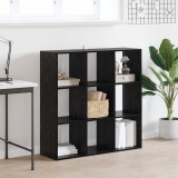 vidaXL Bibliotecă Stejar Negru 102 x 32 x 102 cm 8009602