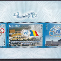 2005 Evenimente O.N.U. Bl.363 LP1697a MNH Pret 2,1+1 Lei