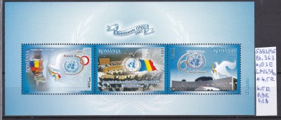 2005 Evenimente O.N.U. Bl.363 LP1697a MNH Pret 2,1+1 Lei foto