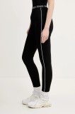 Karl Lagerfeld Jeans leggings femei, culoarea negru, uni, A2W10153