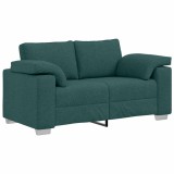vidaXL Canapea Verde &icirc;nchis 160 x 77 x 82 cm țesătură 4105222