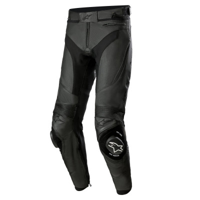 Pantaloni Moto Alpinestars Missile V3 Airflow Leather Pants, Negru, Marime 54 foto