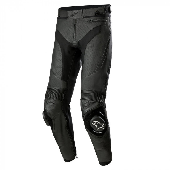 Pantaloni Moto Alpinestars Missile V3 Airflow Leather Pants, Negru, Marime 46