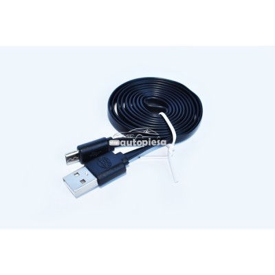 Cablu incarcator Micro USB negru 1m ALCA 510 610 foto