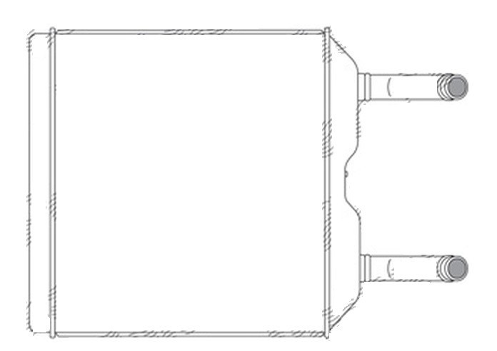 Radiator Incalzire Opel Kadett E, 09.1984-07.1986, motor diesel, benzina, aluminiu brazat/plastic, 178x172x32 mm,