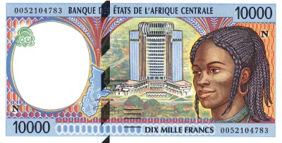 Statele Africii Centrale 10 000 Franci (N) Guineea Ecuatoriala 2 000 P-505Ng UNC foto