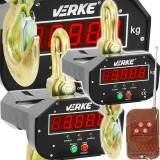 C&acirc;ntar electronic cu c&acirc;rlig VERKE 3000 kg, cu telecomandă și afișaj LCD iluminat