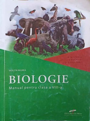 BIOLOGIE. MANUAL PENTRU CLASA A VIII-A-VIOLETA NEGREA-266558 foto