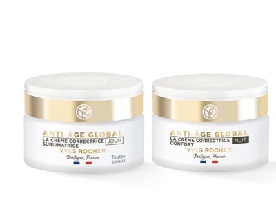 Set ANTI-AGE GLOBAL YVES ROCHER: Cremă antirid NOAPTE + ZI foto