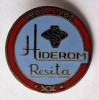 Hiderom Resita aniversare XX ani 1966 -1986, insigna SUPERBA email la cald -Rara