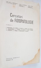 Cercetari de fiziopatologie - 1955