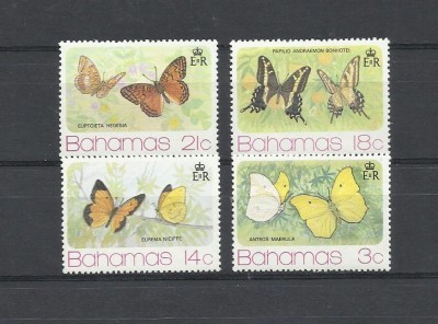 BAHAMAS 1975 FAUNA INSECTE FLUTURI foto