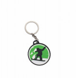 Snowboard keychain - verde