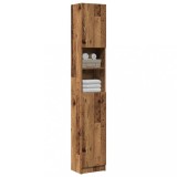 Gossi dulap de baie, lemn vechi, 32x25,5x190 cm, pal