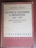 Cronica anonima a Moldovei 1661-1709 Dumitru Velciu
