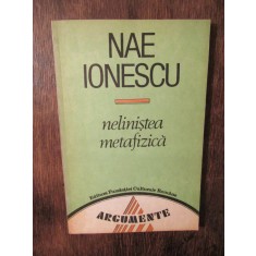 Neliniștea metafizică - Nae Ionescu