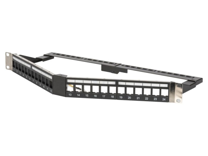 Patch panel Keystone ecranat 24 porturi