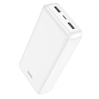 Baterie Externa Ultra-Thin, 20000 mAh, LED, Hoco J100A, Alb foto