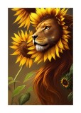 Cumpara ieftin Sticker decorativ, Leul Soarelui, Galben, 85 cm, 6509ST