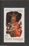 ROMANIA 1968 LP 675 - 550 ANI DE LA MOARTEA LUI MIRCEA CEL BATRAN MNH NESTAMP