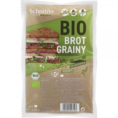 Paine Toast cu Seminte de Chia Fara Gluten Bio 430 grame Schnitzer foto