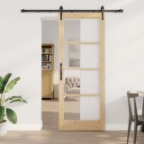 Ușă glisantă cu set de accesorii 83 x 211 cm Lemn masiv de pin