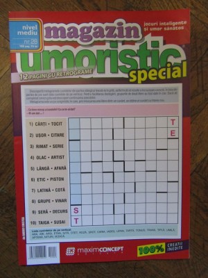 Magazin Umoristic Special, numarul 28. Jocuri inteligente si umor sanatos foto