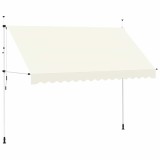 Cumpara ieftin Copertina retractabila manual, crem, 350 cm
