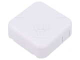 Carcasă universală ABS albă 60mm x 60mm x 20mm 1551SNAP