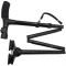 Baston telescopic FOXMAG24 pentru sprijin cu lanterna, pliabil, baza 4 puncte, portabil, negru