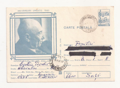 RF28 -Carte Postala- Antonin Ciolan, dirijor roman, circulata 1983 foto