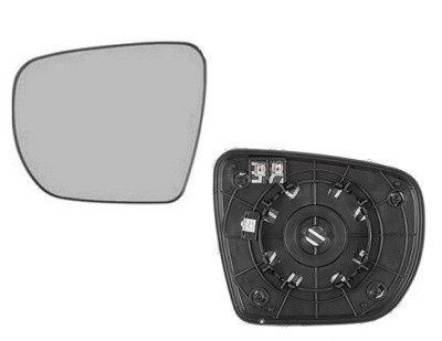Geam oglinda exterioara cu suport fixare Hyundai Tucson (Lm), 10.2009-2015; Ix35 (Lm), 10.2009-09.2015, Stanga, incalzita; geam convex; cromat, View foto