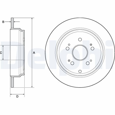 DELPHI BG4694C Disc frana foto