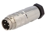 Conector M16 Mufă Tată Lipire 4 Pin 5A 300V Drept