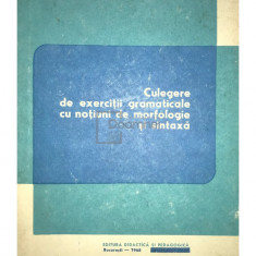 Ștefania Popescu - Culegere de exerciții gramaticale cu noțiuni de morfologie și sintaxă (editia 1968)