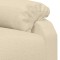 Fotoliu rabatabil, crem, material textil - 6
