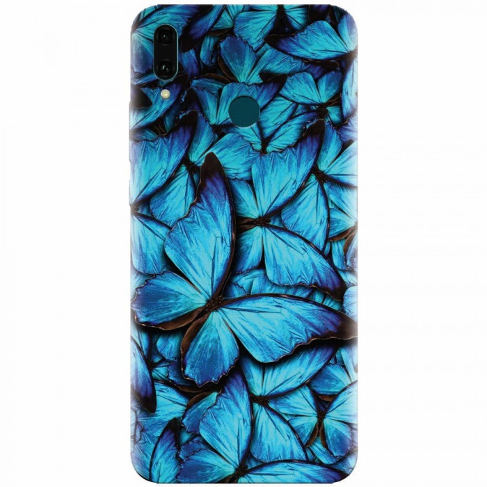 Husa silicon pentru Huawei Y9 2019, Blue Butterfly 101