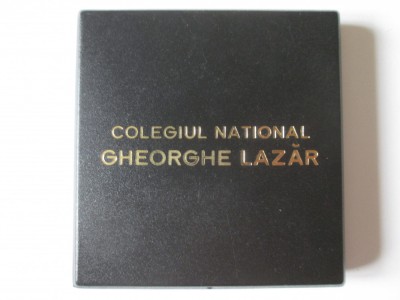 Medalie UNC argint ed.limitata 50 bucati:140 ani infiintare colegiu Gh.Lazar2000 foto