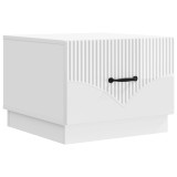 vidaXL Masă de cafea Alb foarte lucios 49 x 50 x 37 cm Lemn prelucrat 895429