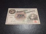 Bancnota 5 kronor 1948 Suedia, Fridolin