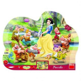 Puzzle cu rama - Alba ca Zapada (25 piese)