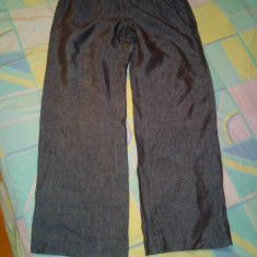 PANTALONI DAMA CASUAL,DREPTI, DIN BUMBAC FIRMA ,,PUBLIC COL." ORIGINAL , MAR. 36