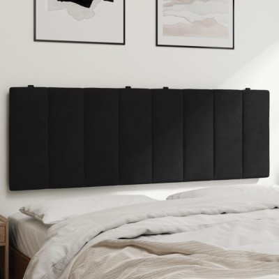 Gossi perna tablie de pat, negru, 120 cm, catifea foto