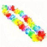 Ghirlanda Hawaii, flori multicolore, pentru petreceri tematice, lungime 50 cm