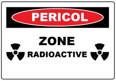 Placuta zone radioactive foto