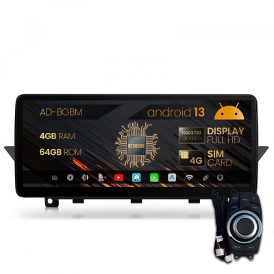 Navigatie BMW X1 E84 (2009-2015), Android 13, BM-Octacore 4GB RAM + 64GB ROM, 12.3 Inch - AD-BGBM12004+AD-BGRKITBM004 foto