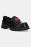 Koi Footwear mocasini x Rocky Horror Show Science Fiction Lips Loafers femei, culoarea negru, cu platforma, Science Fiction Lips